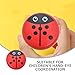 LALADEFIEE Wooden Ladybird Yo-Yo Ball Kids Toy for Hand-Eye Coordination Wrist Strength Training String Ball 1.88 Inch