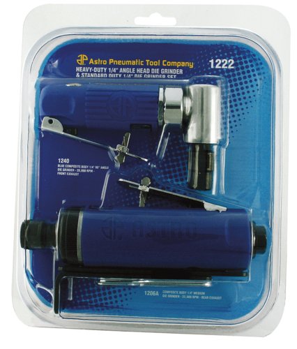 Astro 1222 Blue Composite Body Angle And Medium Die Grinder, 1/4-Inch #TOP18