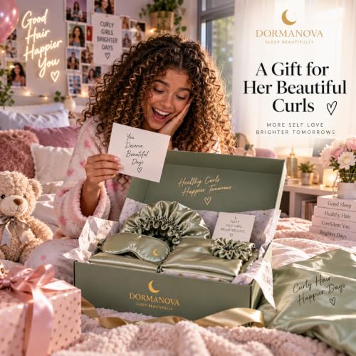Luxury Satin Sleep Set – Satin Pillowcase, Sleep Mask, Bonnet, Scrunchies & Gift Box for Hair & Skin Care - Image 5