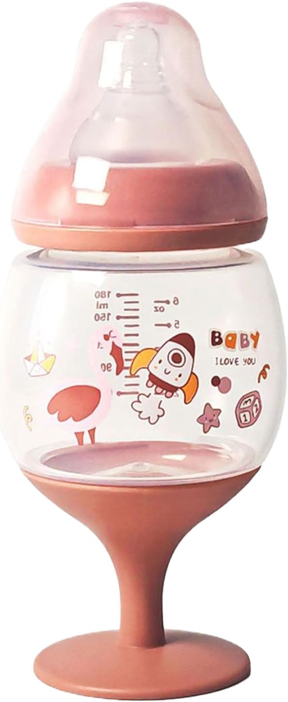 Kid Water Bottle – 180ml Drop-Resistant Milk and Juice Bottle for, Beginner Learners, and Young Children | Ideal for Travel, Home Use, Bedtime, Weaning, Training, Easy Feeding