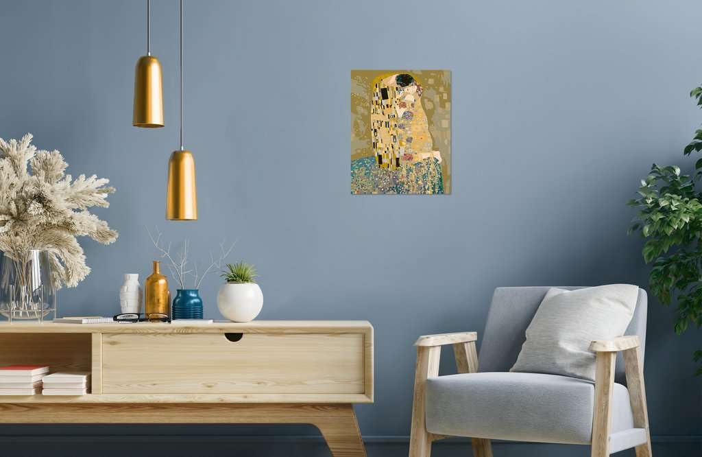 Ravensburger CreArt: Klimt Il bacio – Dipingere con i Numeri Adulti, Attività Creativa e Rilassante, Kit Pittura con Pennello e Colori Inclusi, 30 x 40 cm, Idee Regalo