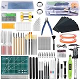 Gundam Tool Kit, 192 Pcs Professional Model Tool Kit for Gundam, Modeling Tools for Models with Decals Sticker...