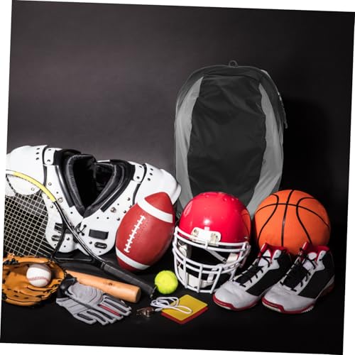 Mochila para casco de fútbol y baloncesto en nailon negro resistente 3