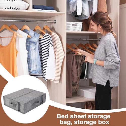 Panier à linge pliable pour centraliser le stockage des couvertures et du linge de lit propre