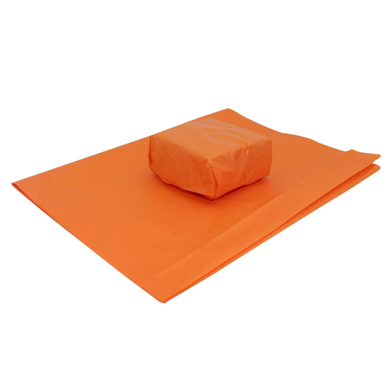 50 Sheets - Large Coloured Tissue Paper 20 x 30 inches (500x750mm) | Acid Free Art and Craft Wrapping Paper | Gift Wrapping Decorative Soft Tissue Sheets (Orange)