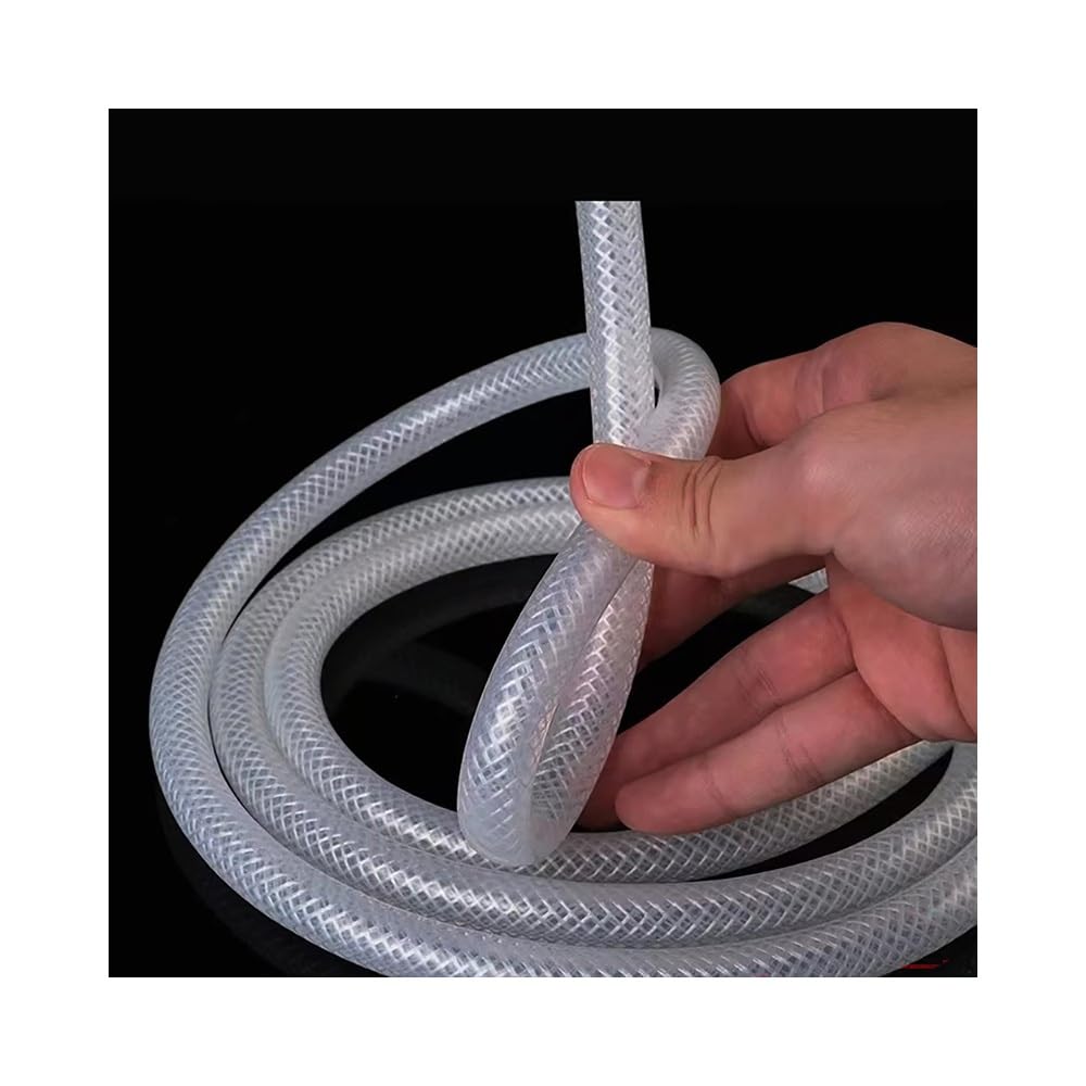 Tubo In Silicone Alimentare, 1 Pezzo Da 1m. Intrecciato Rinforzato Ad Alta Pressione, ID 4–50 Mm, OD 9–60 Mm. Trasparente E Anticorrosivo, Per Uso Quotidiano E Laboratorio(10x18mm)