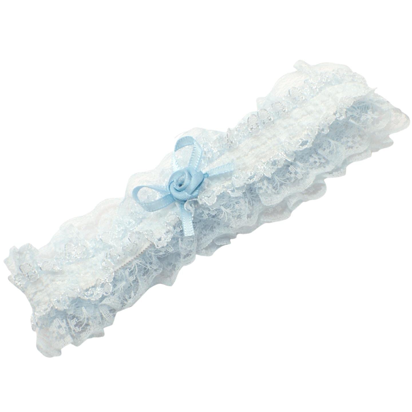 Topkids Accessories Women's Pale Blue Wedding Garter Blue Garters Bride Wedding Garter Bridal Wedding Accessories Bridal Garter Hen Party Hen Night Lace Garter Blue Garters For Brides (Pale Blue)