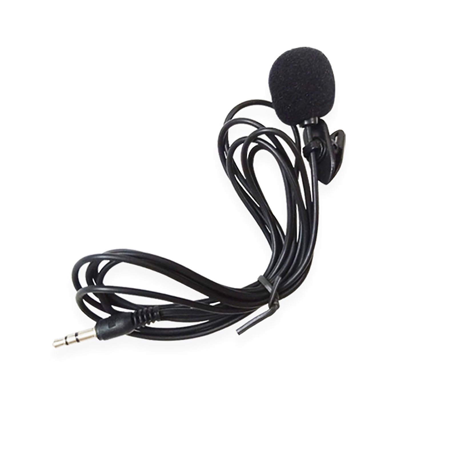 3,5-mm Lavalier Mikrofon, Freisprech Kabel Kragen Clip Mikrofon für Videoaufnahmen, Videokonferenzen, Vlogging, Lavalier Ansteckmikrofon, Studio, kabelgebundenes Mikrofon, Mikrofon