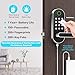 Keyless Entry Fingerprint Smart Lock with Handle & Keypad: Sifely Biometric Digital Electronic Lock with Code, Electric Deadbolt Door Knob for Front, Interior, Exterior & Bedroom Doors (Silver)