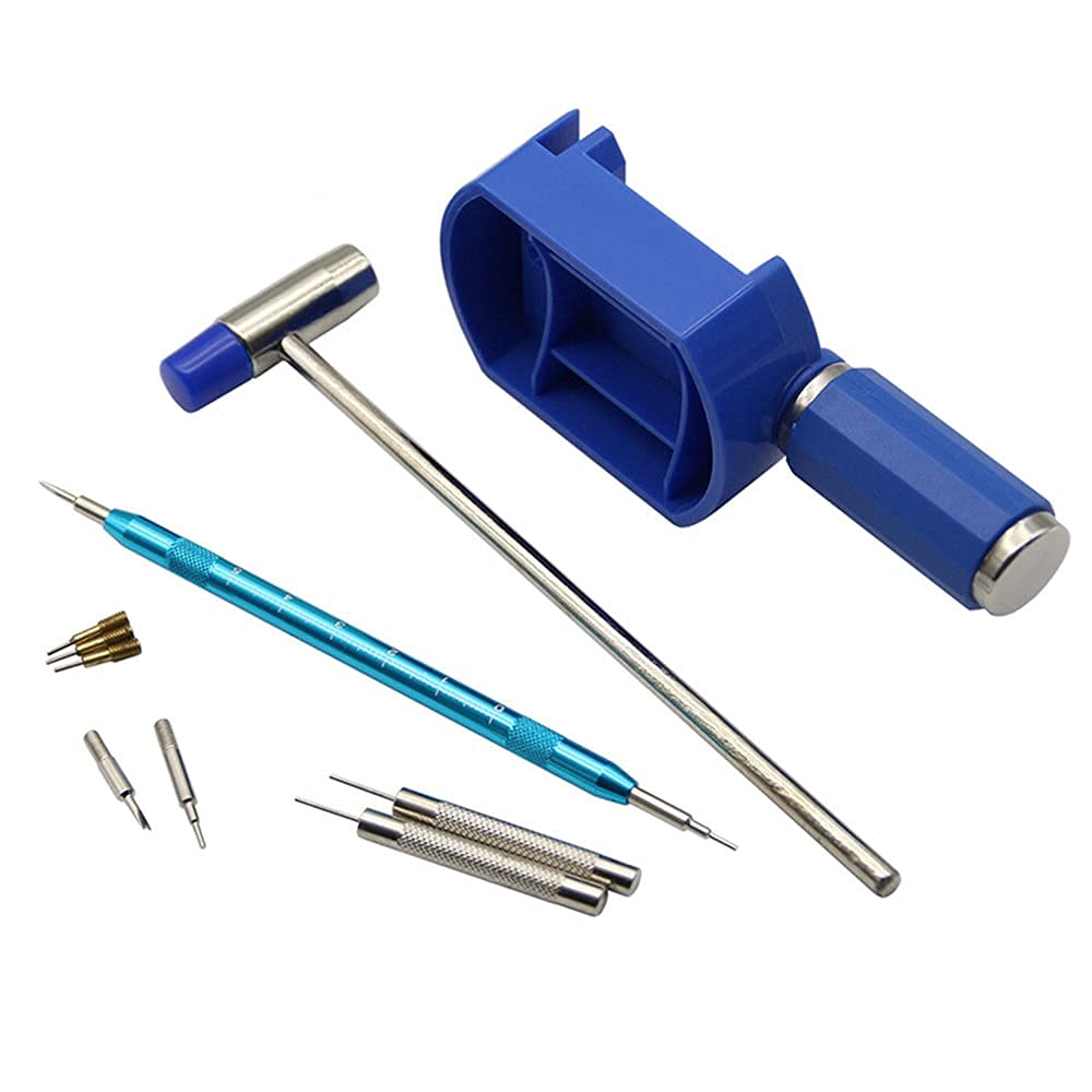 Reparación de relojes Reparación de relojes kit de herramientas de almacenamiento de mantenimiento Dispositivo de desmontaje Longitud del reloj Desmontaje Ajuste Medidor Ajustador kit de herramienta