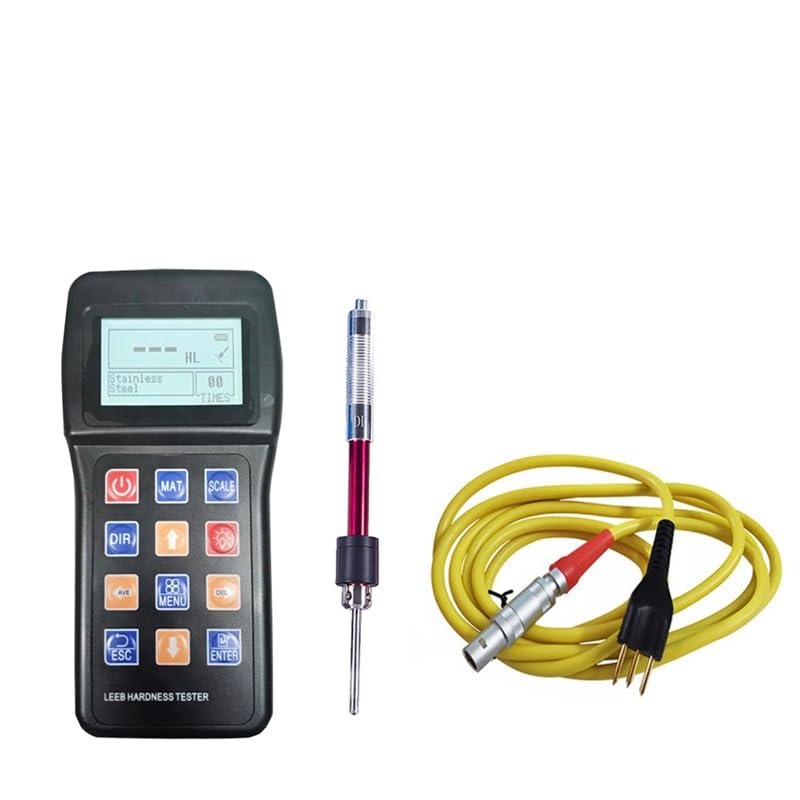 7-in-1 Original Metal Meters Metal Hardness Tester Portable Durometer Portatil Metal Pipe Steel Plate Mould Surface Hardness HRC -Hardness Testing(C-Type Dvice-A)