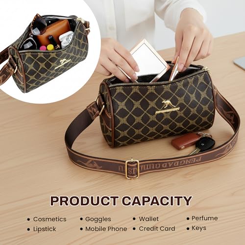 Image of Storite Women's Crossbody Sling Bag | Faux Leather | Zipper Closure | Adjustable Strap