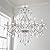 Saint Mossi 6 Light Crystal Chandelier Light Fixture Modern Chandelier Crystal Lighting, Crystal Pendant Raindrop Chandelier for Dining Room,Bedroom,Living Room,H23 x D24