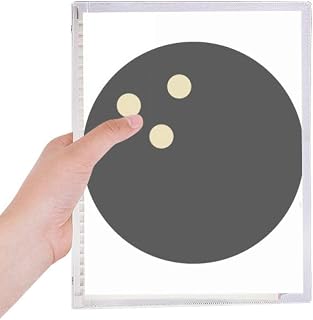 Caderno esportivo de boliche com estampa geométrica simples folha solta diário recarregável artigos de papelaria