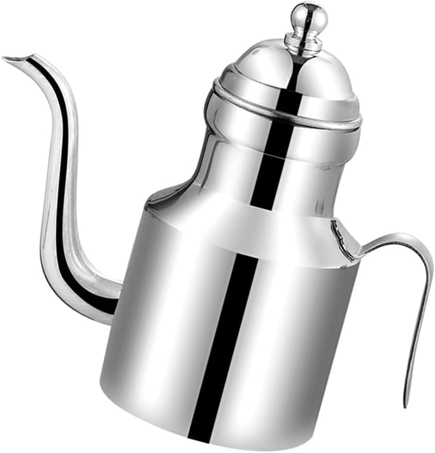 Stainless Steels Condiment Container Vinegar and Oil Dispenser with Long Spout