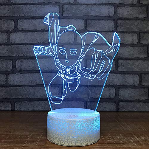 Preisvergleich Produktbild HNXDP 3d Lampe Buntes buntes kleines Nachtlicht Weihnachtsdekorationsgeschenk für Babyraumlichter