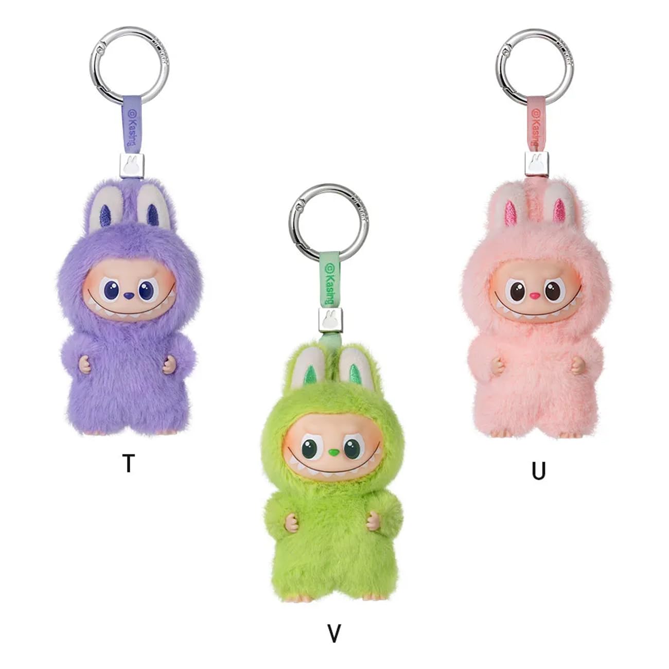 POP MART The Monster Pin For Love Series - Colgante de peluche (N-Z) Popmart Mini Labubu Rabubu 4.0 Love Mini Love Llavero en línea, juguete de peluche para regalo