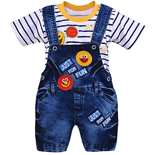 Image of Wish Karo Baby Boys Dungaree Dress for Baby Boys and Girls-(bt13)