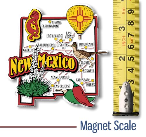 Imán decorativo Jumbo New Mexico 3.5" x 3.6" miniatura 2