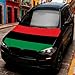 4x5Ft Pan-African Flag Car Hood Cover, Elastic Polyester, Universal Fit, Patriotic Automotive Hood Covers