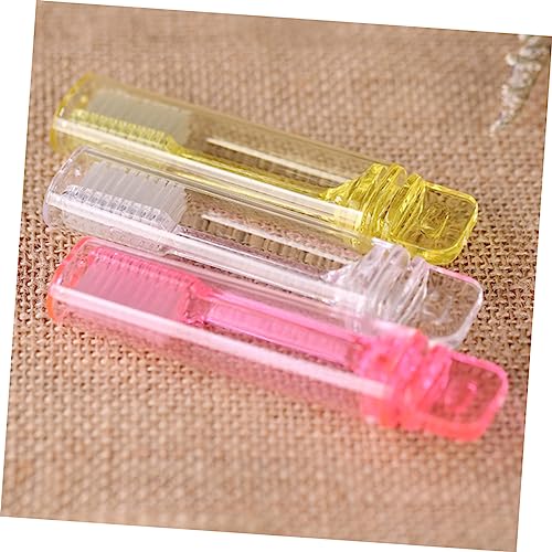 1 Stück Einweg Faltbare Zahnbürste Reisezahnbürste für Camping und Transparent Hygienisch für Unterwegs – Bild 3