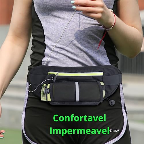 Pochete para Corrida Caminhada Academia com Suporte para Garrafa D Agua´ Impermeavel com Saida para