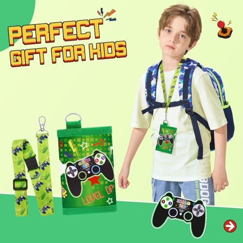 Image of WAWSAM Game Kids Wallet for Boys, Trifold Boys Wallet for Kids Ages 4-18