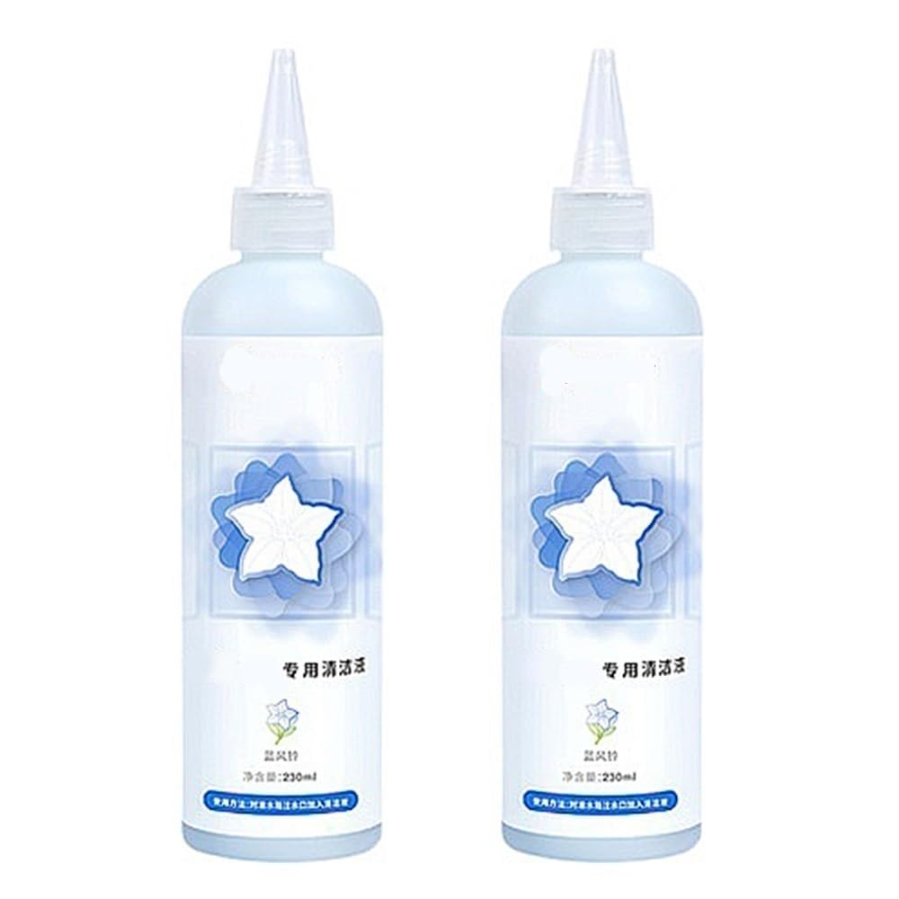 Nettoyant vitres robotisé liquide 2 x 230 ml – Solution de nettoyage multi-surfaces for vitres – Compatible avec ECOVACS Winbot W2 PRO OMNI/W2 OMNI/W2 PRO/W1 PRO – Tous modèles de vitres