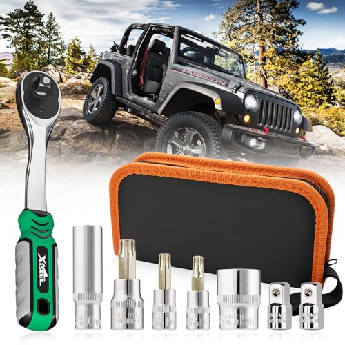 Xislet Removal Tool Kit Compatible with 2007-2025 Jeep Wrangler JL JLU JK JKU & Gladiator 2-4 Doors...