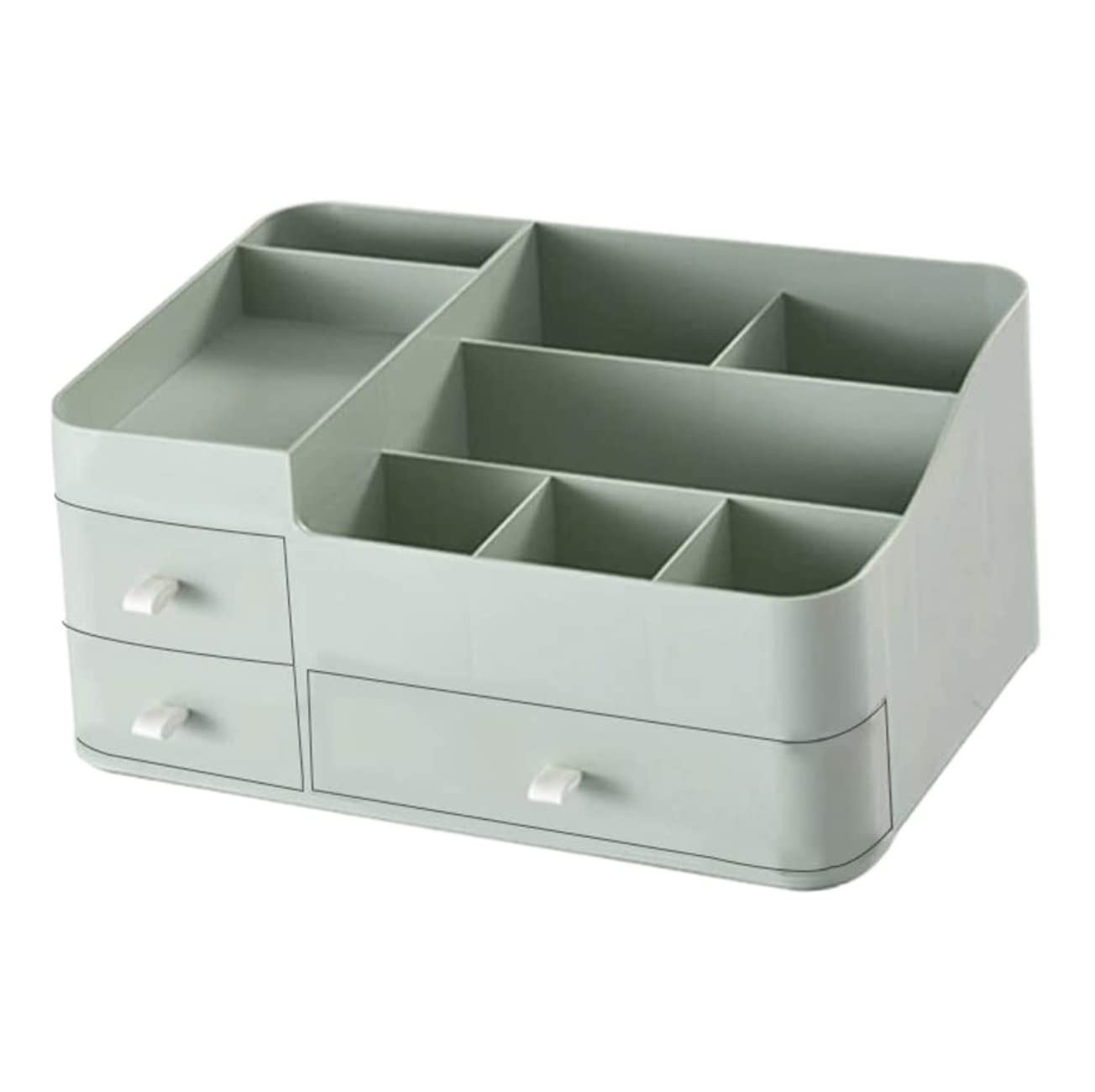 Organizador Cosméticos Organizador de Maquillaje Caja De Almacenamiento De Cosméticos De Plástico Tocador De Escritorio Soporte Cosmético Multifunción Estante de Maquillajes Estuche de Cosméticos ( Co