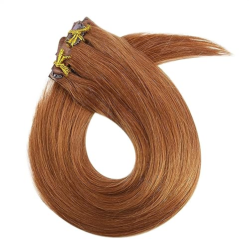 Extensiones clip pelo natural Remy liso 100g rubio degradado ombré
