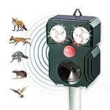 Bewegungssensor und einstellbarer Geräuschpegel: katzenschreck hat Lautsprecher-Design mit fortschrittlicher Schallabstrahlung, Schallabdeckung von bis zu 5.000 Quadratfuß; Infrarotsensor mit 120 Grad links und rechts, Auf- und Abstrahlwinkel von 180 Grad; solange der Abstand zum Tierschutzmittel Tiere innerhalb von 33ft nach dem Ultraschall durch den Bewegungsmelder aktiviert wird. Akustische Alarme sind sehr hilfreich, um beleidigende Tiere zu stoppen.