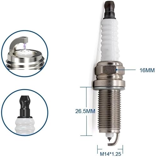 Miniatura 4 de Iridium Candles Bujías FR7NII33X/SILFR6C11/VFKH20//K6RTMI Bujía de motor (Color : 8 piezas K6RTMI)