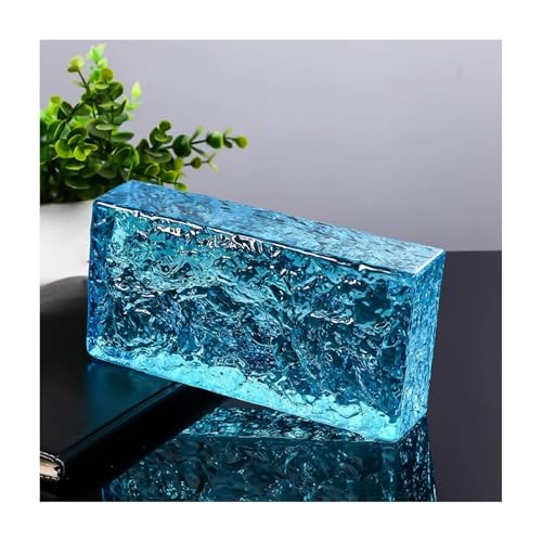 Bloc de verre transparent bleu pour illuminer une chambre
