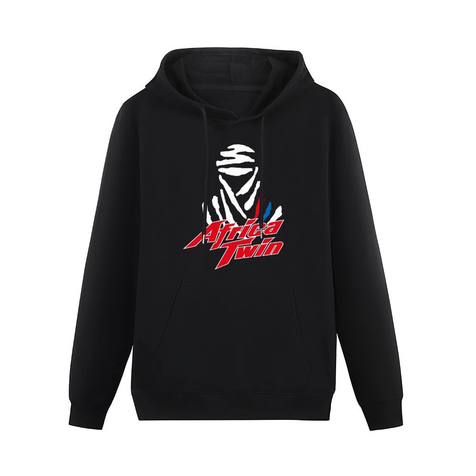CANOEING Africa Twin Men's Hoody Africa Twin Motorcycle Tees Men's Hoody Unisex Ptinted Hoodies Long Sleeve Men's Hooded with Pocket Black XXL