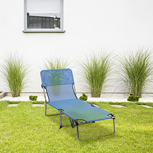 Hamac pliable bleu stable pour soulager le dos à la plage - 3