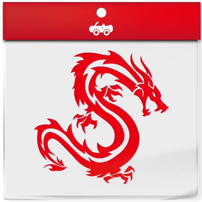 DRAGON　ドラゴン　ステッカー DRAGON (ドラゴン)ステッカー 丸タイプ ホワイト/ブラック | サーフ