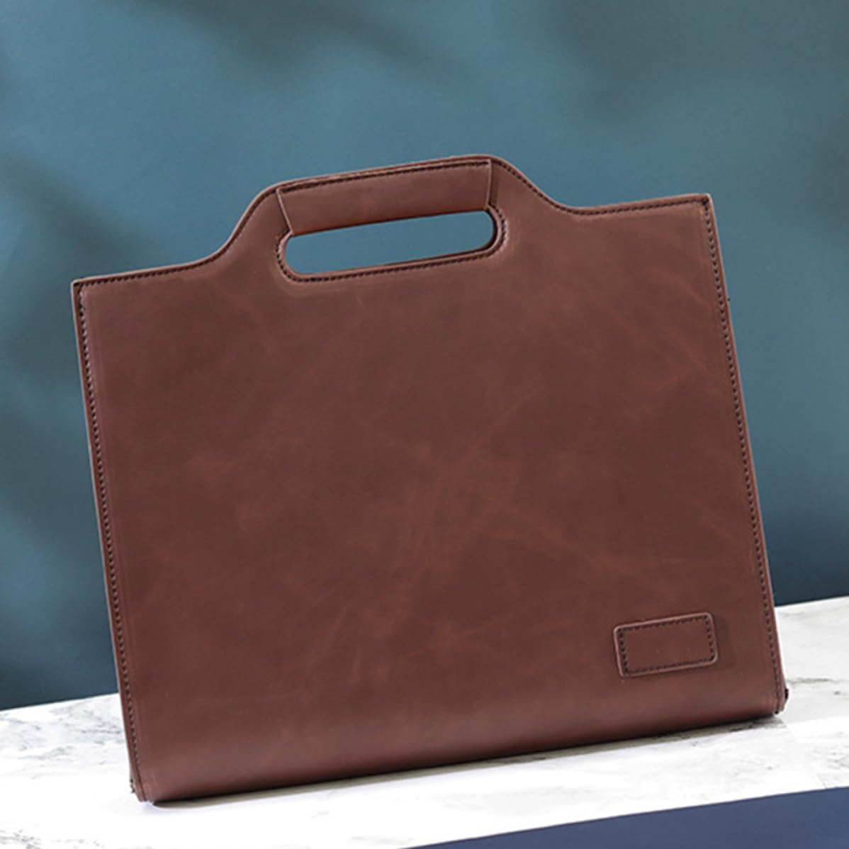 Vaguelly Bolsa de Mensajero Retro para Hombre, Organizador de Archivos