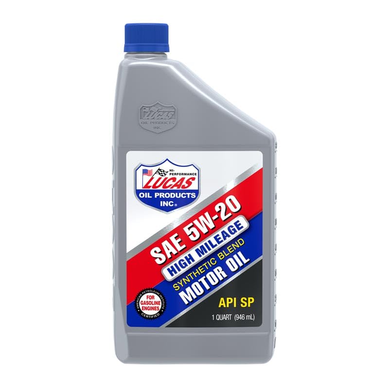 Aceite para motor Lucas Oil 5W-20 Synthetic Blend 1 Quart Pack 6