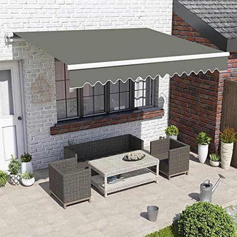 Greenbay 3m Manual Awning - Grey Canopy Cover
