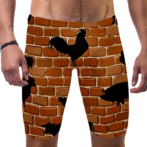 Short de bain pour garçon anti irritation séchage rapide motif volaille