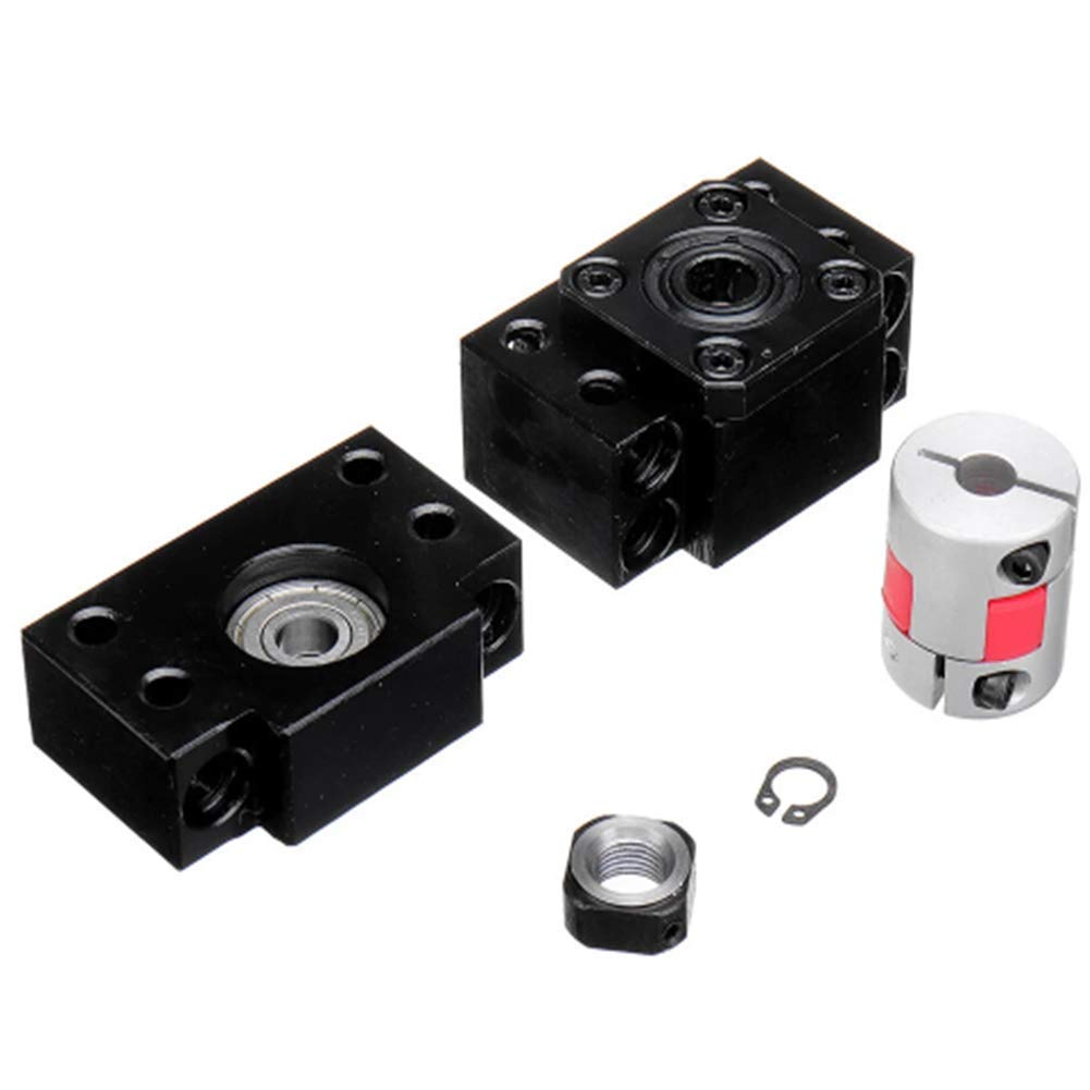 Sfu1204 500Mm Kugelumlaufspindel + 1204 Kugelumlaufmutter + Muttergehäuse + Bk / Bf10 Endstützen + 6,35X10Mm Kupplung