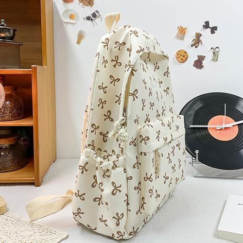 Mochila escolar de lazo para adolescentes y chicas de secundaria con espacio para cuadernos de 12'' 6