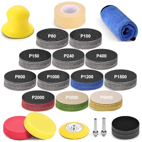 3 Inch Headlight Restoration Kit with Drill Sanding Polishing Attachment
