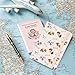 beinkmake Cute Dog Passport Holder Cover Luggage Airplane Puppy Bones Pink Travel Wallet Passport Case with Credit Card Slots for Women Men Travelling Essentials for Flying