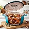 Zulay Kitchen 7.7 Quart Enameled Cast Iron Dutch Oven Pot with Lid – Premium Durability & Oven Safe up to 500°F – Heavy Duty Cookware Perfect for Bread Baking, Stews, Braising & Roasting – Light Blue #3