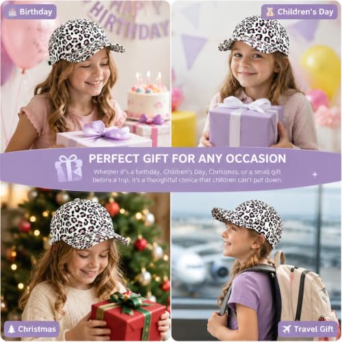 Roykong Casquette Leopard Ajustable Casquette Enfant Protection Solaire – vue 7