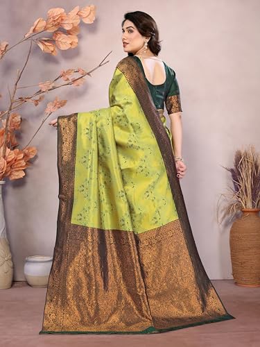 Image of Avantika Fashion Women's Kanjivaram Style Soft Silk Banarasi Sarees With Blouse Piece For Women