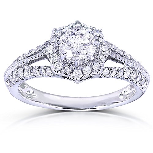 Kobelli Vintage Style Diamond Engagement Ring 7/8 CTW in 14k