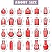 KOIUEYW Red Glass Bud Vases Set, 24 Pcs Vintage Small Vases for Flowers, Crystal Mini Glasses in Bulk, Small Flower Design for Centerpieces Wedding Decorations Home Flower Party Decor